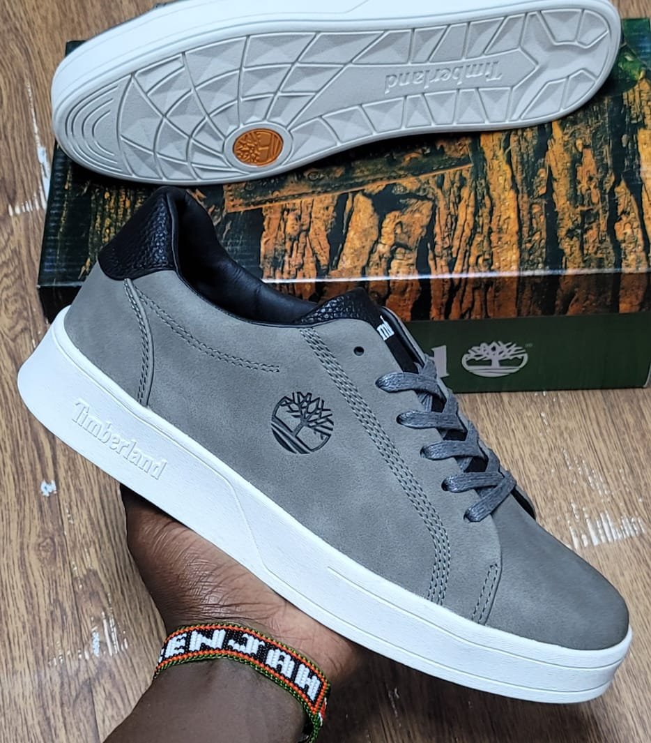 Timberland Grey Casual Leather Sneakers
